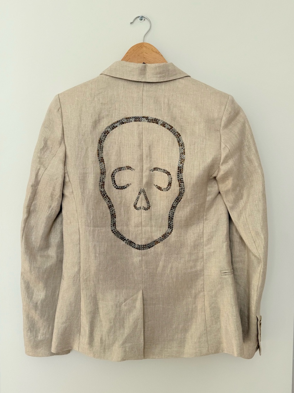 Zadig & Voltaire NWT Gold Skull Blazer XS